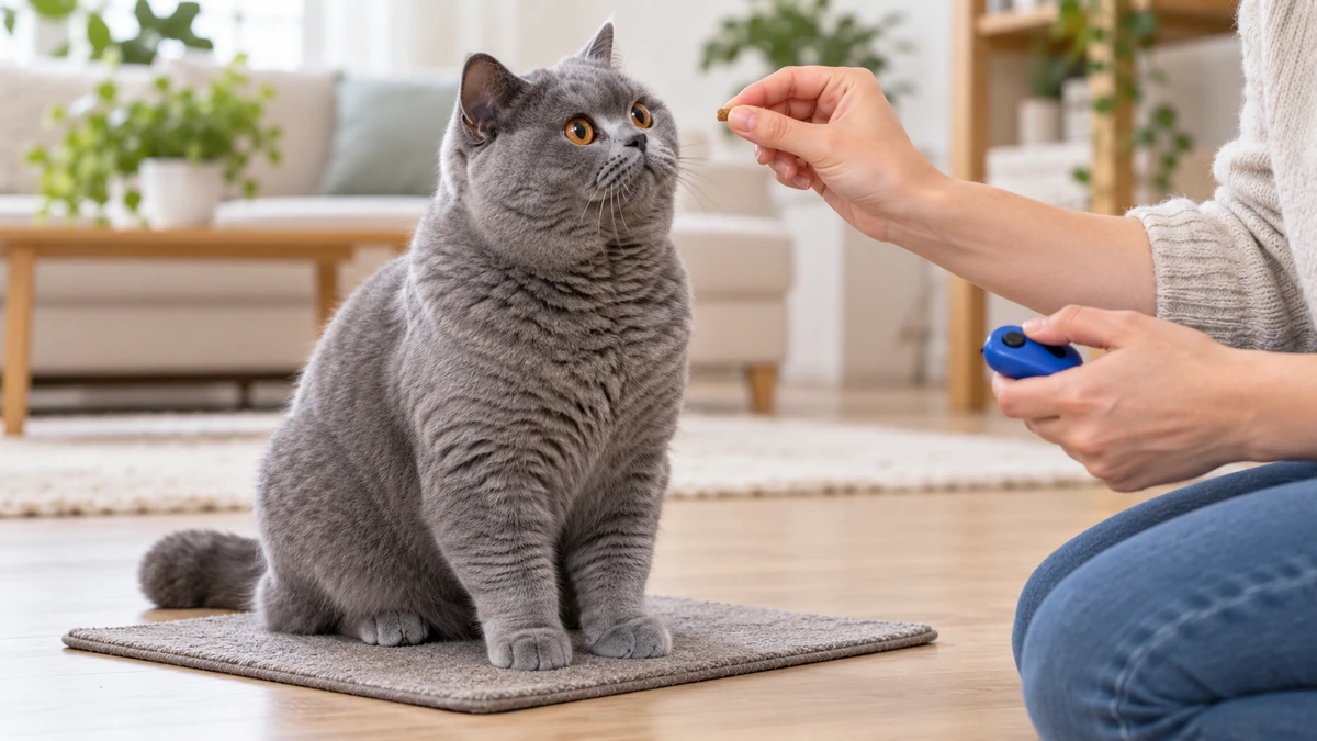 British Shorthair yavru kedi — oyun ve eğitim